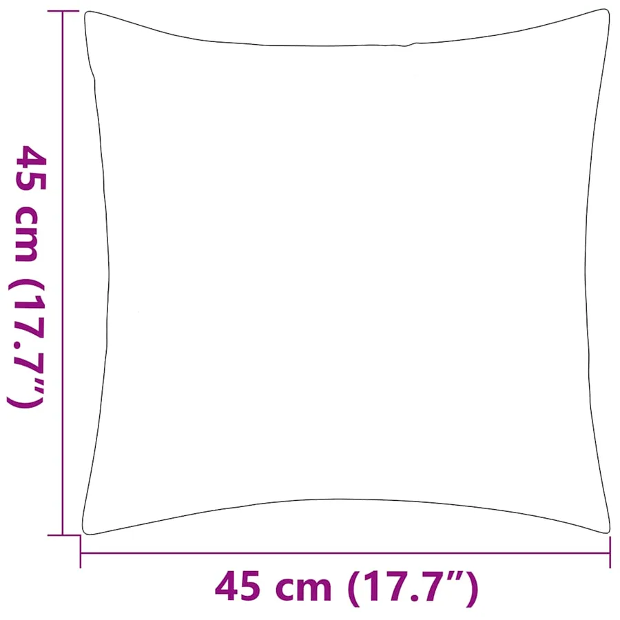 Oreiller d'extérieur lot de 2 45 x 45 cm Gris - 6