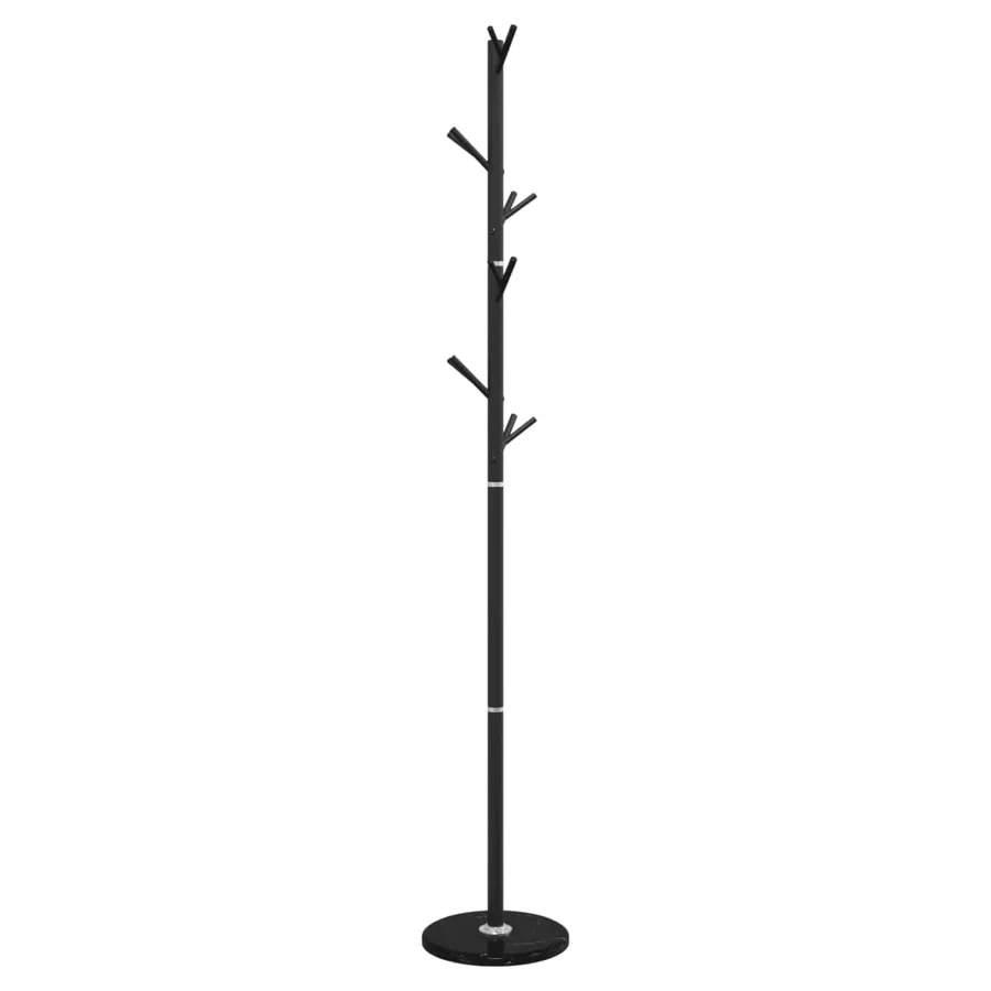 Porte-manteau noir 175 cm fer enduit de poudre - 4