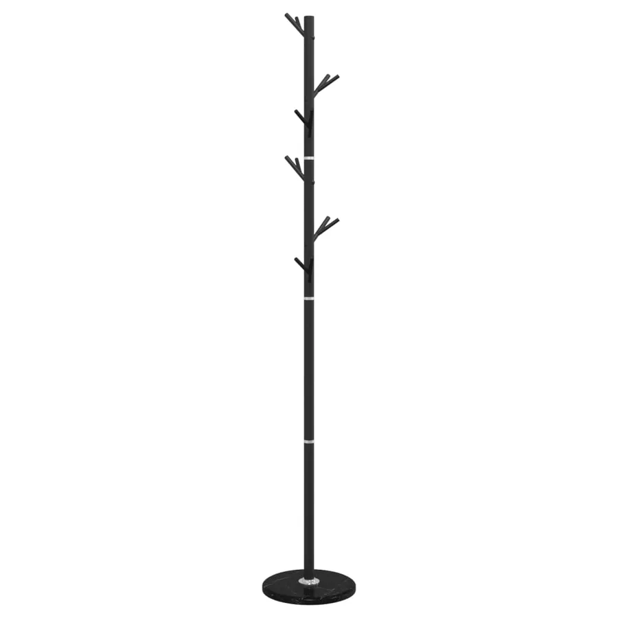 Porte-manteau noir 175 cm fer enduit de poudre - 6