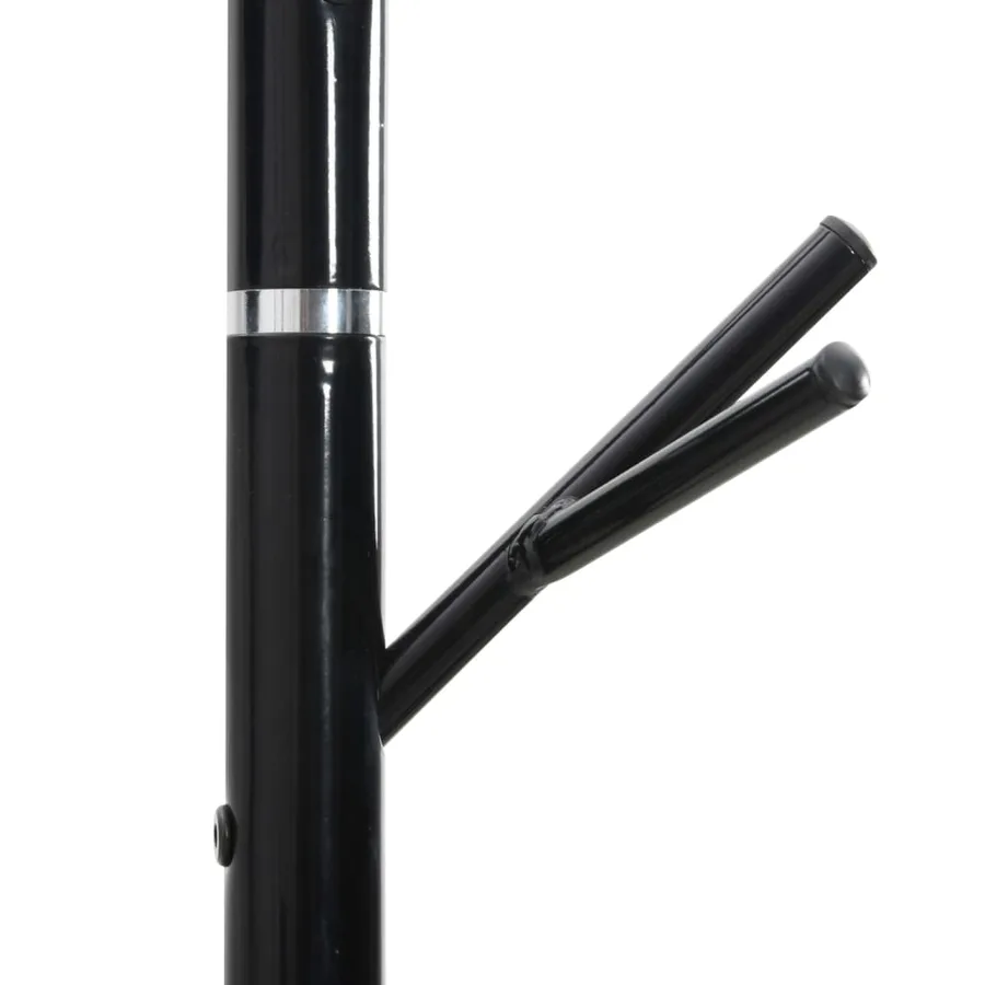 Porte-manteau noir 175 cm fer enduit de poudre - 7