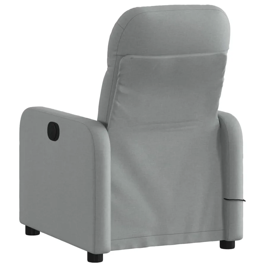 Fauteuil de massage inclinable Gris clair Tissu - 4