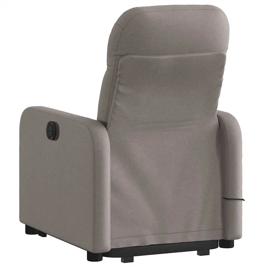Fauteuil inclinable de massage Taupe Tissu - 5