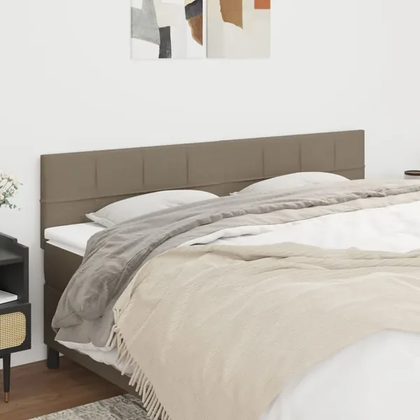Têtes de lit Taupe 180x5x78/88 cm Tissu
