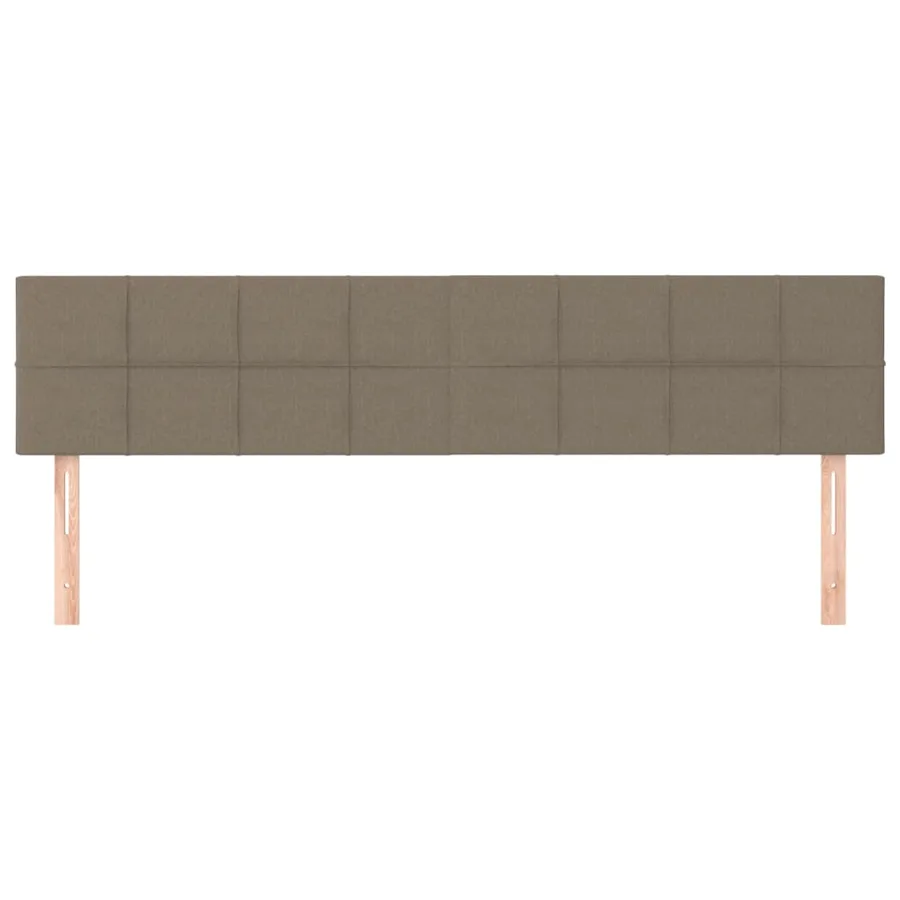 Têtes de lit Taupe 180x5x78/88 cm Tissu - 3