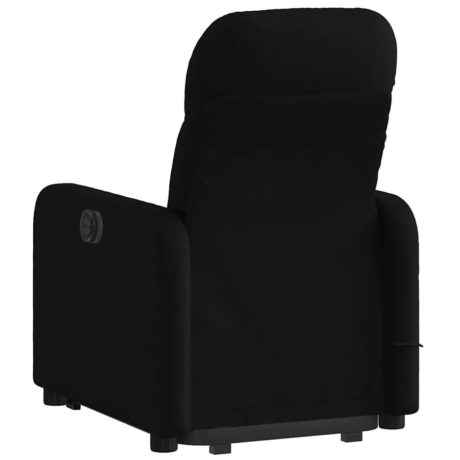 Fauteuil inclinable de massage électrique Noir Tissu - 5