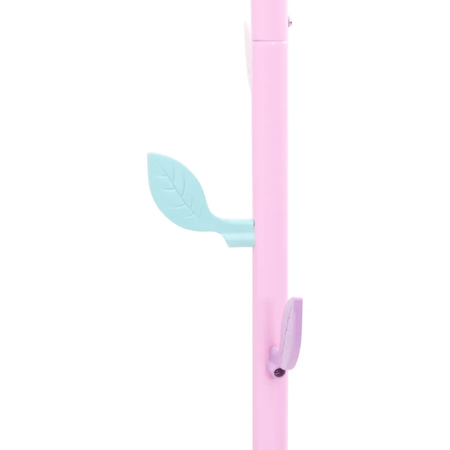 Porte-manteau rose 172 cm fer enduit de poudre - 7