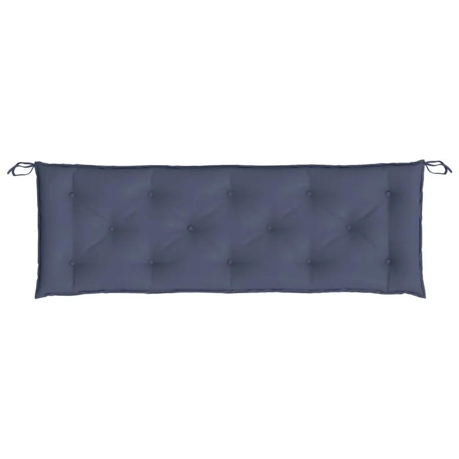 Coussin de banc de jardin bleu marine 150x50x7 cm tissu oxford - 2