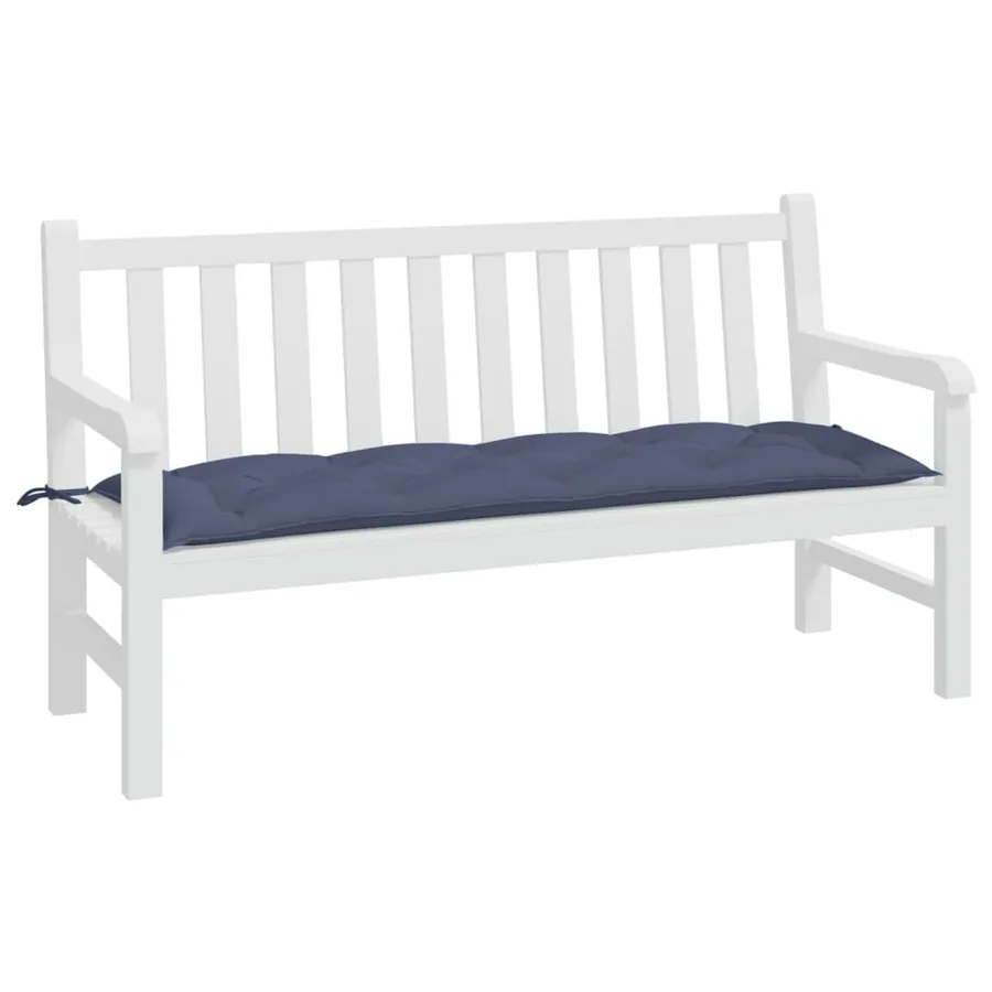Coussin de banc de jardin bleu marine 150x50x7 cm tissu oxford - 3