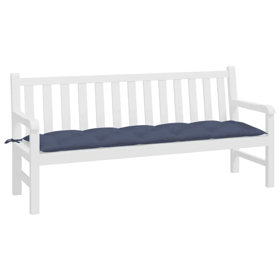 Coussin de banc de jardin bleu marine 180x50x7 cm tissu oxford - 3