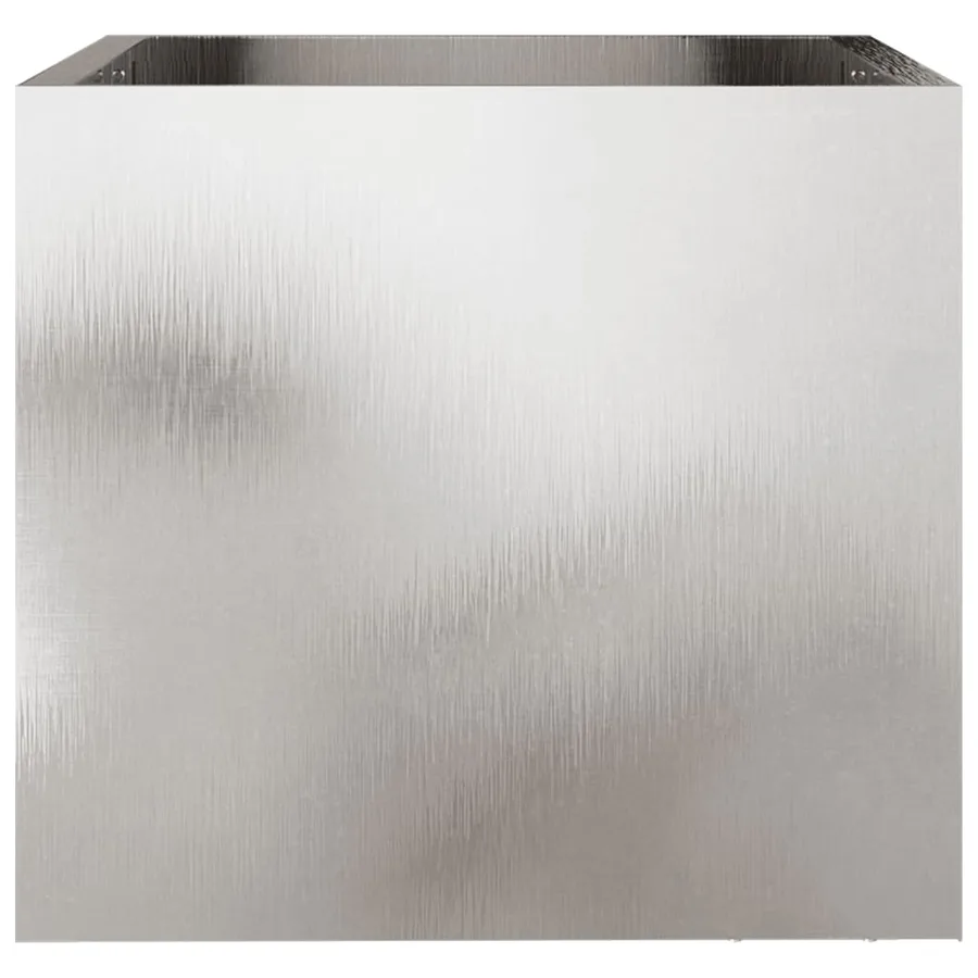 Jardinières 2 pcs argenté 32x30x29 cm acier inoxydable - 5
