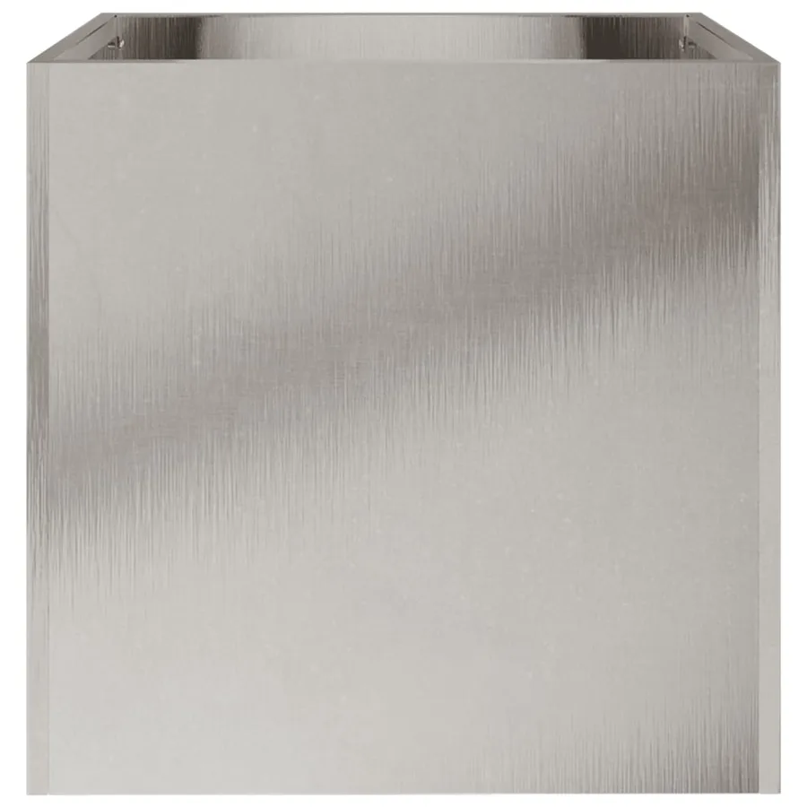 Jardinières 2 pcs argenté 32x30x29 cm acier inoxydable - 6