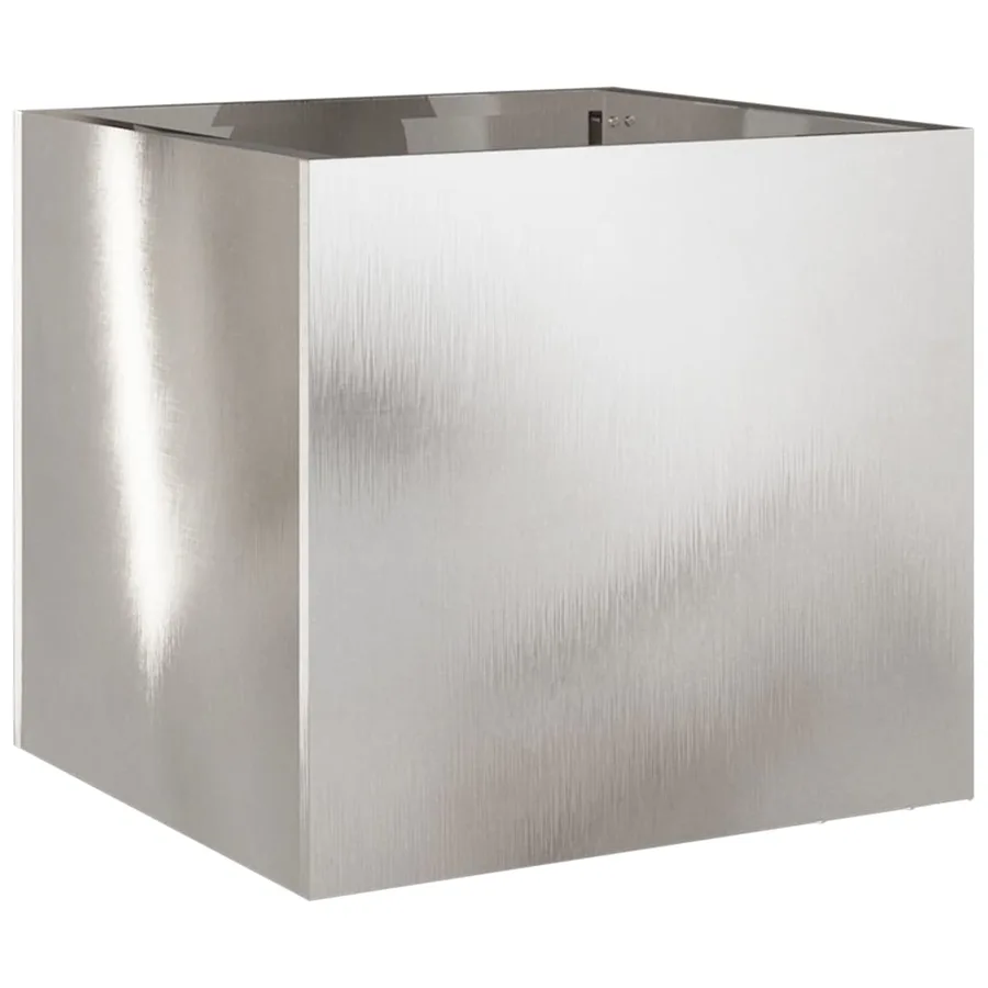Jardinières 2 pcs argenté 32x30x29 cm acier inoxydable - 7