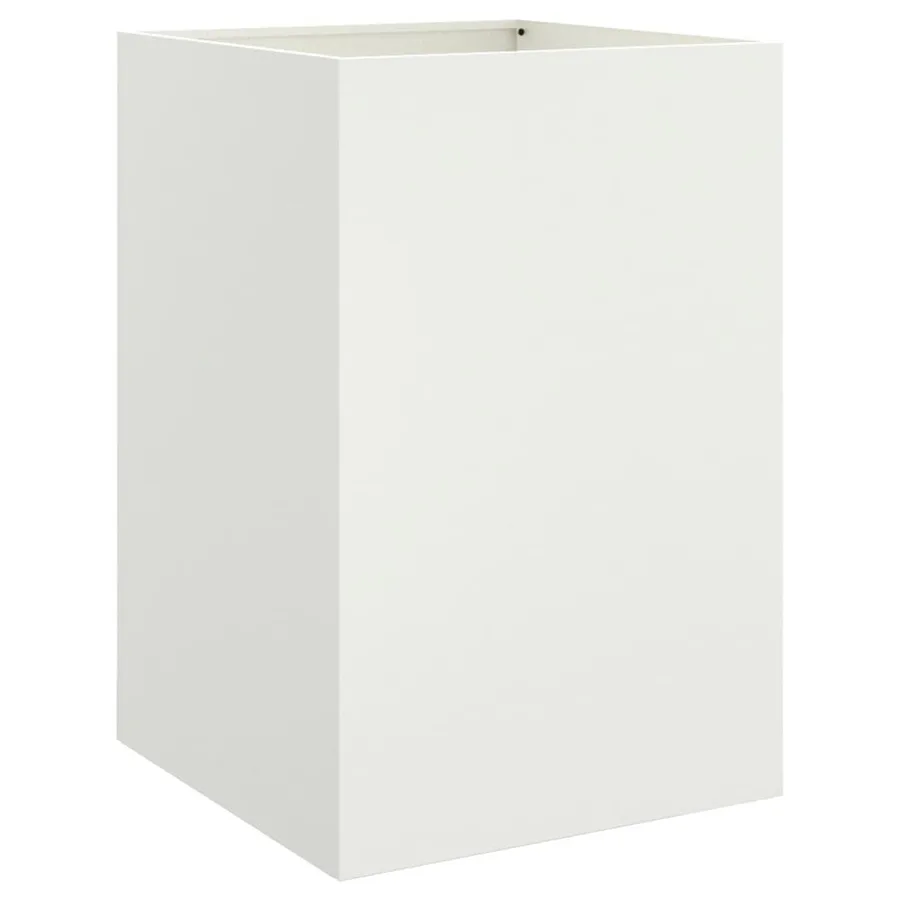 Jardinière blanc 52x48x75 cm acier - 6