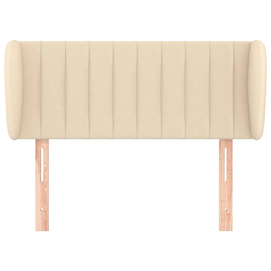 Tête de lit avec oreilles Crème 83x23x78/88 cm Tissu - 3