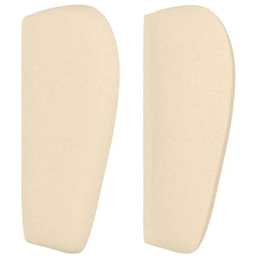 Tête de lit avec oreilles Crème 83x23x78/88 cm Tissu - 4