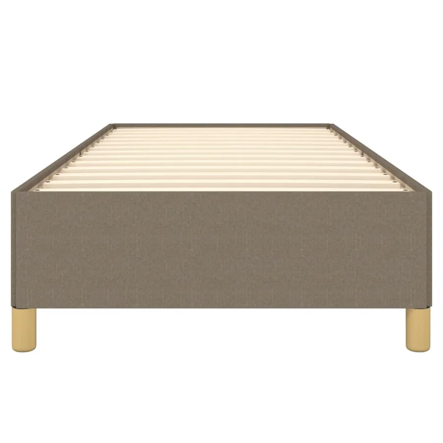 Cadre de lit sans matelas taupe 100x200 cm tissu - 5