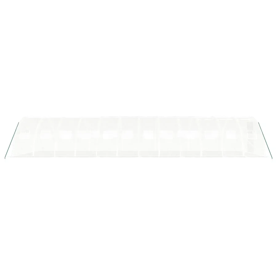 Serre avec cadre en acier blanc 48 m² 12x4x2 m - 5