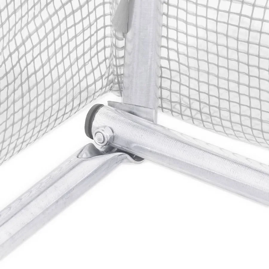 Serre avec cadre en acier blanc 12 m² 6x2x2 m - 11