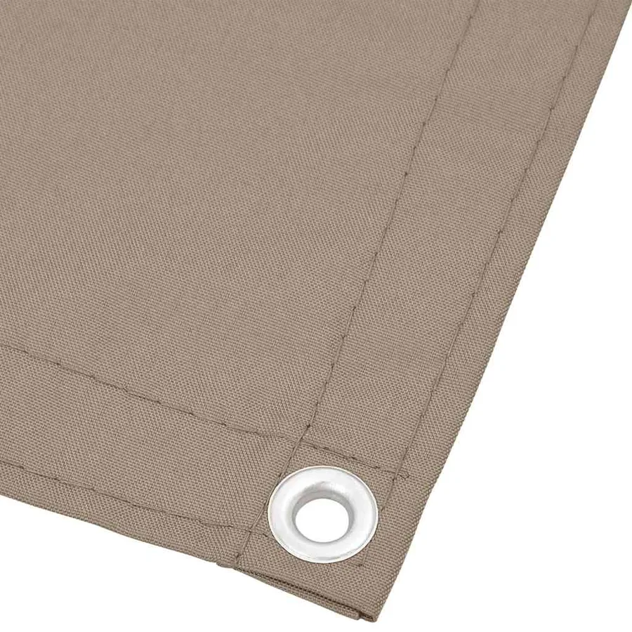 Écran de balcon taupe 120x700 cm 100% polyester oxford - 3