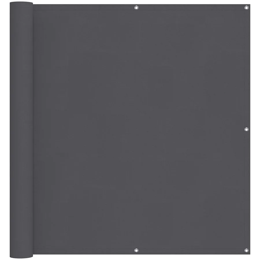 Écran de balcon anthracite 120x700 cm 100% polyester oxford - 2