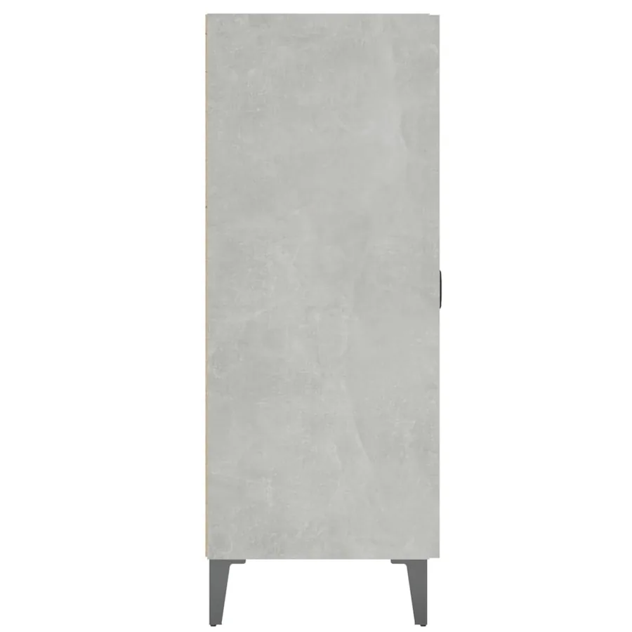 Buffet gris béton 69,5x34x90 cm bois d'ingénierie - 6