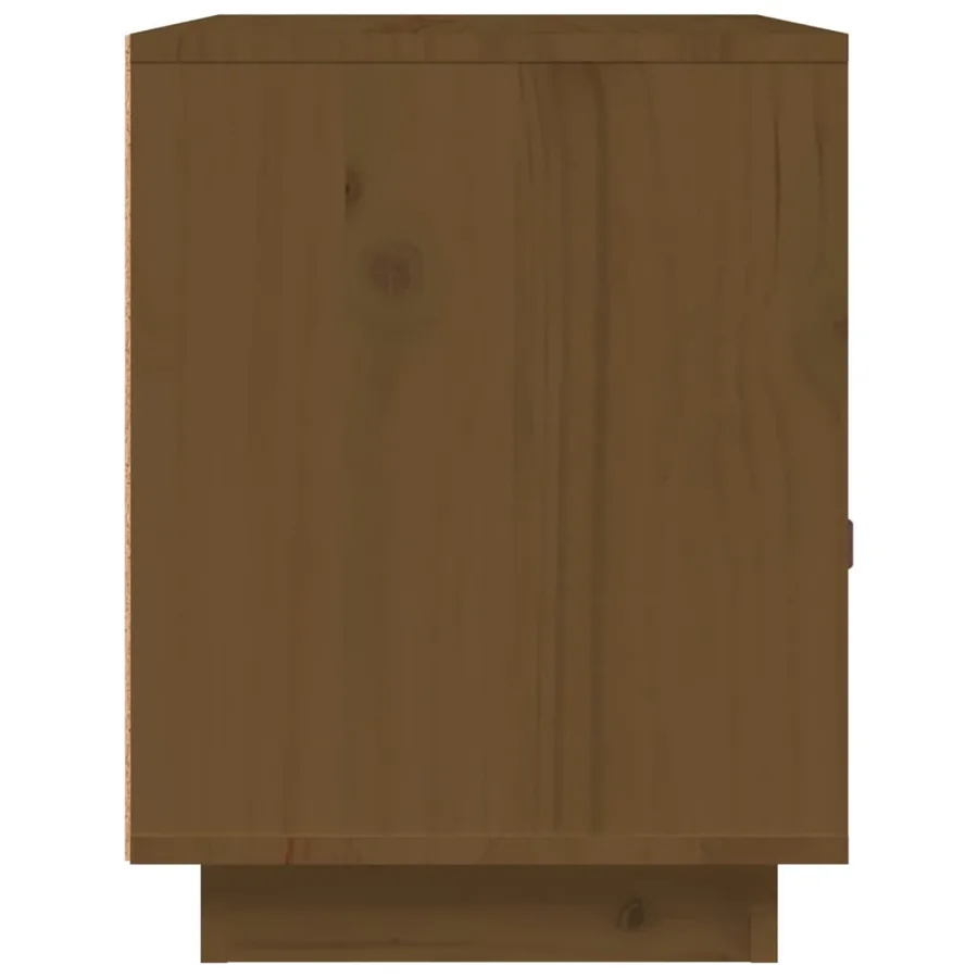 Tables de chevet 2pcs Marron miel 40x34x45cm Bois de pin massif - 8