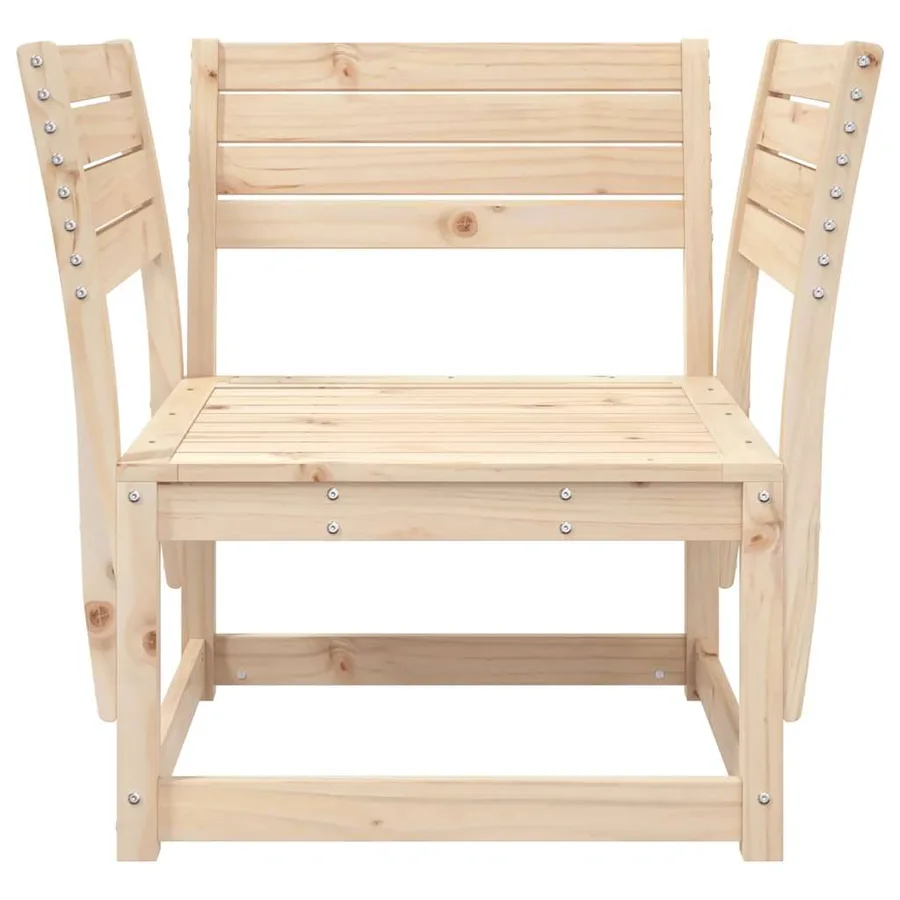 Chaises de jardin bois massif de pin - 4