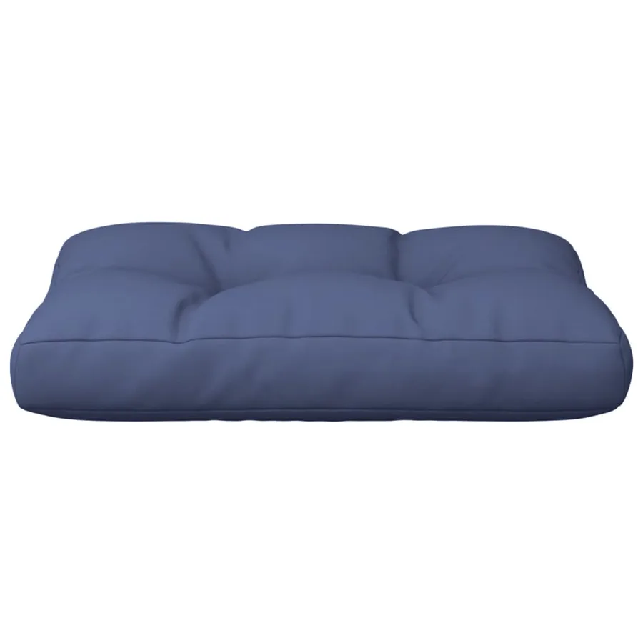 Coussin de palette bleu marine 50x40x12 cm tissu - 4
