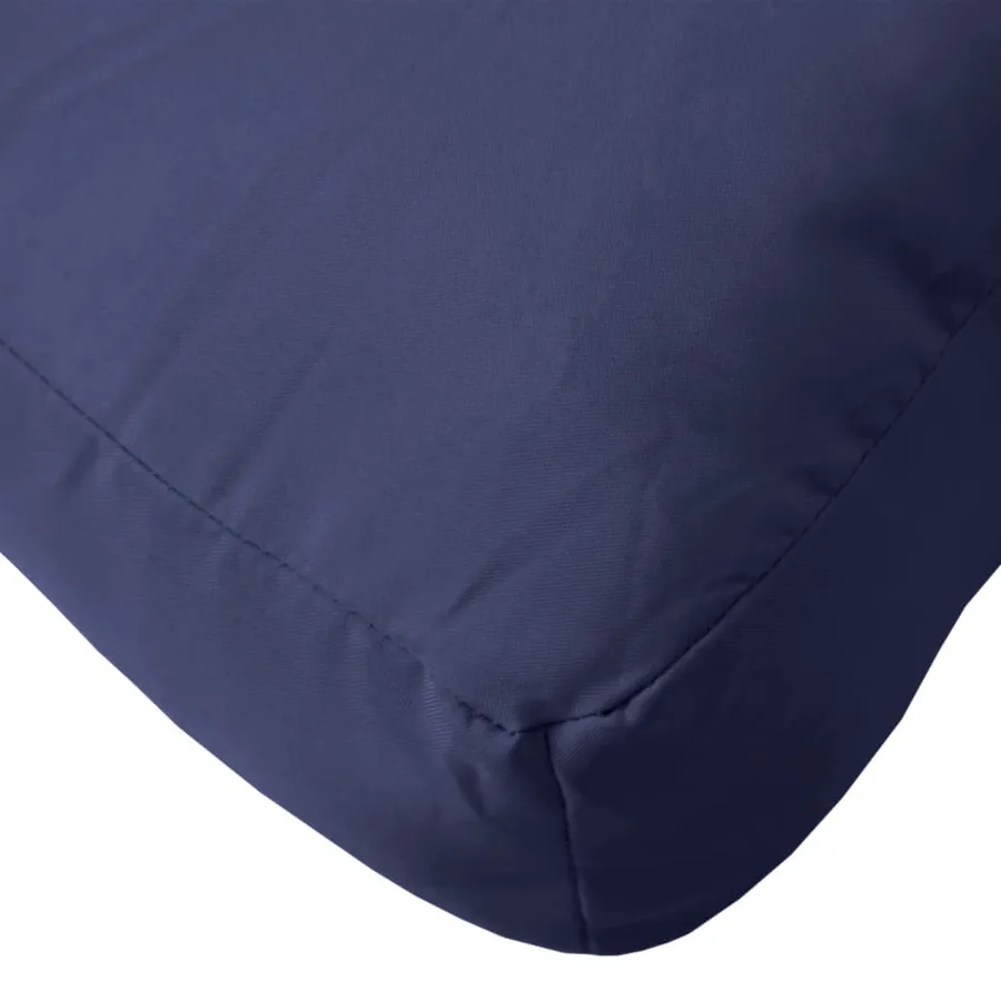 Coussin de palette bleu marine 50x40x12 cm tissu - 7