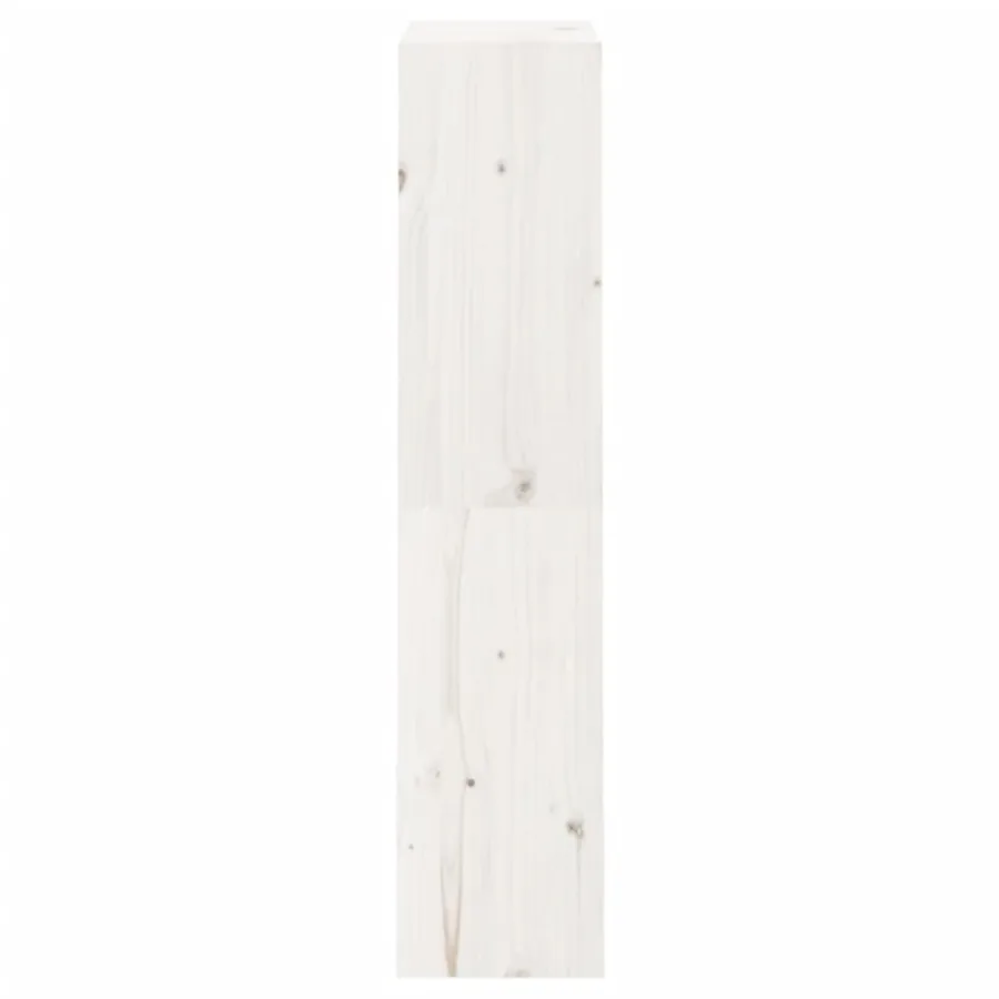 Bibliothèque/Séparateur de pièce Blanc 60x30x135,5cm Pin massif - 6