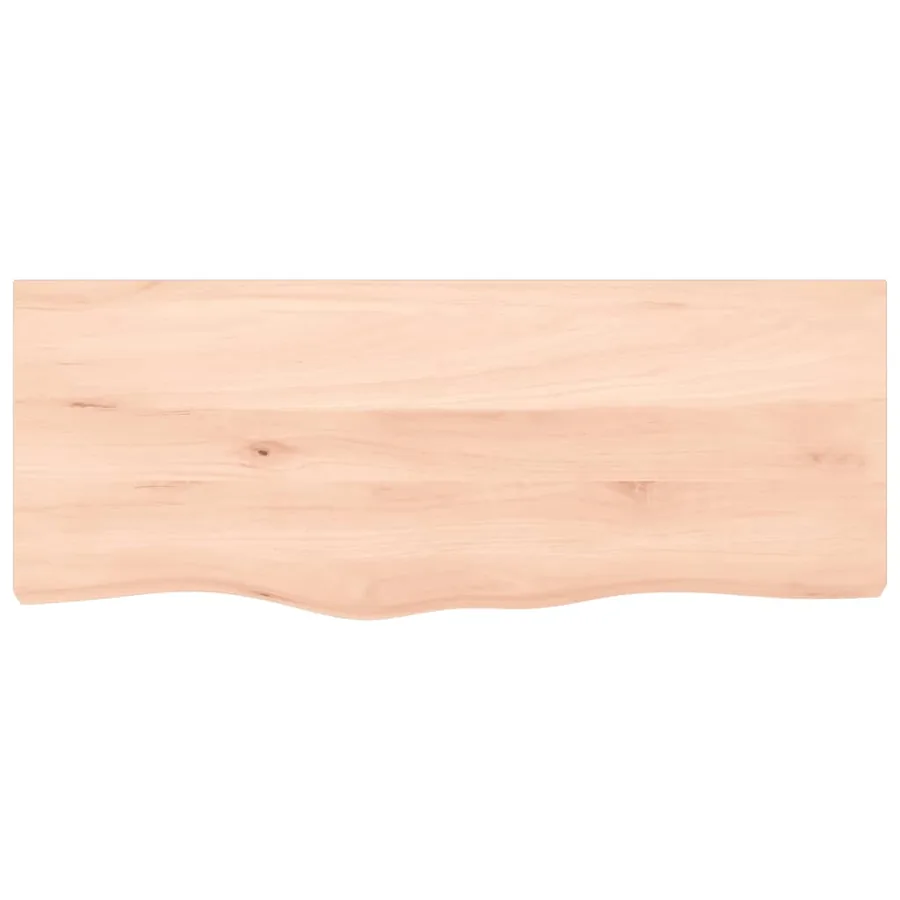 Étagère murale 100x40x2 cm bois de chêne massif non traité - 4
