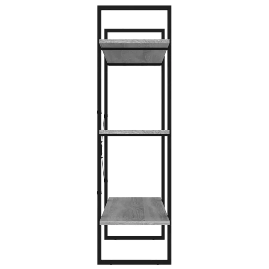 Bibliothèque Sonoma gris 100x30x105 cm Bois d'ingénierie - 6