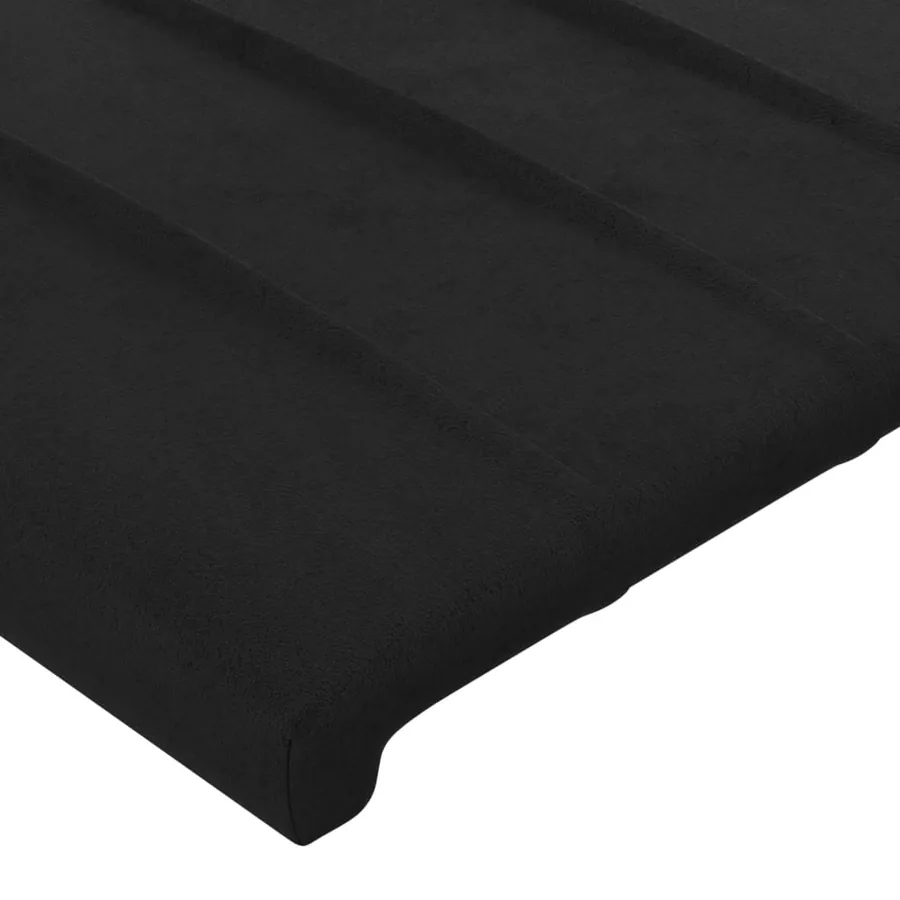 Tête de lit Noir 90x5x118/128 cm Velours - 4