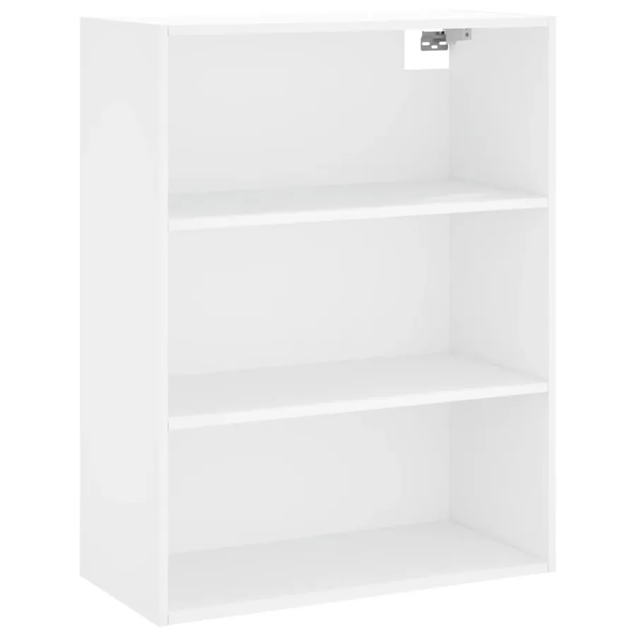 Buffet haut Blanc 69,5x34x180 cm Bois d'ingénierie - 5
