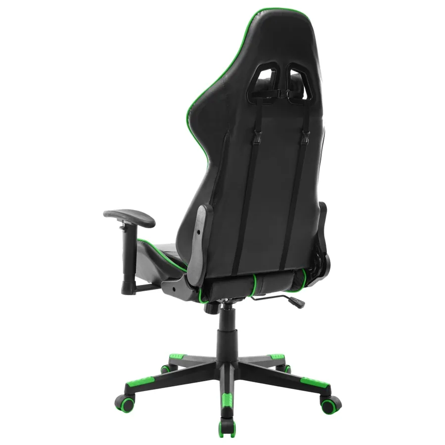 Chaise de jeu Noir et vert Cuir artificiel - 4