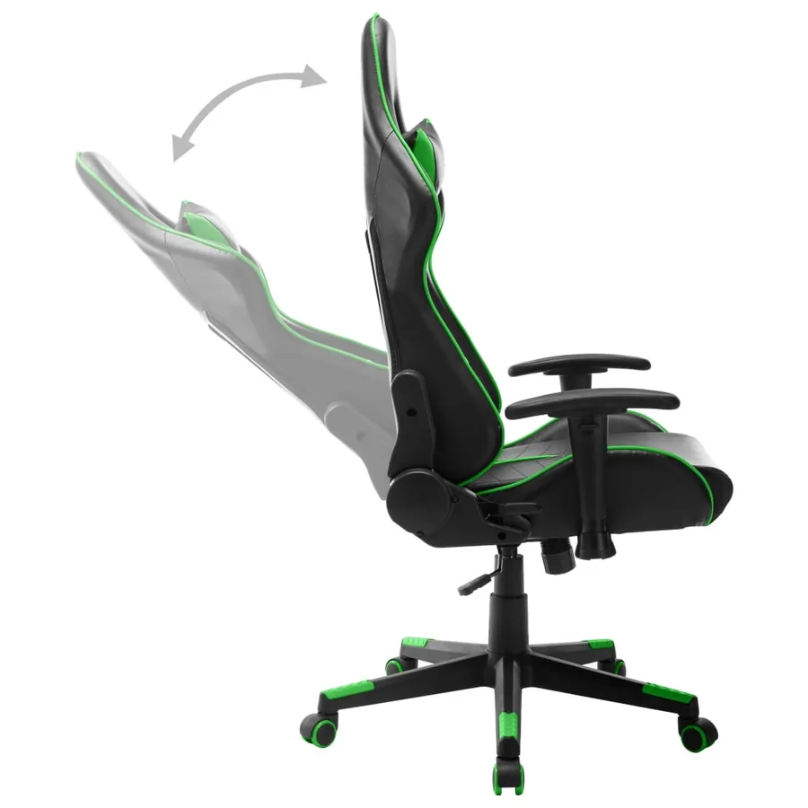 Chaise de jeu Noir et vert Cuir artificiel - 5