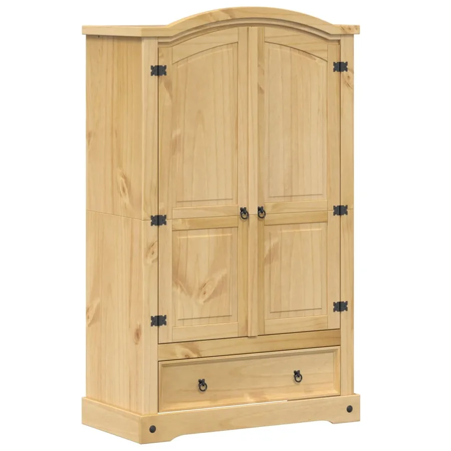 Armoire « Corona » 101 x 52 x 170 cm Bois massif Pin - 2