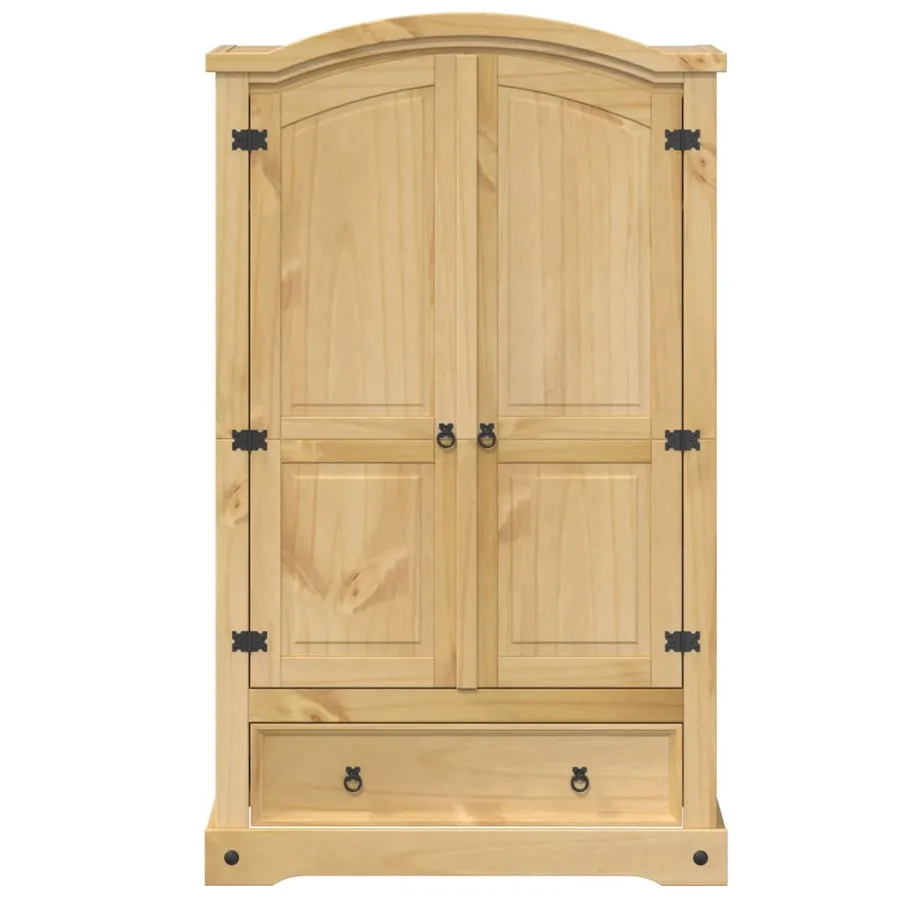 Armoire « Corona » 101 x 52 x 170 cm Bois massif Pin - 4