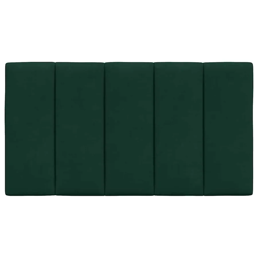 Coussin de tête de lit Hanko vert foncé 80 cm velours - 5