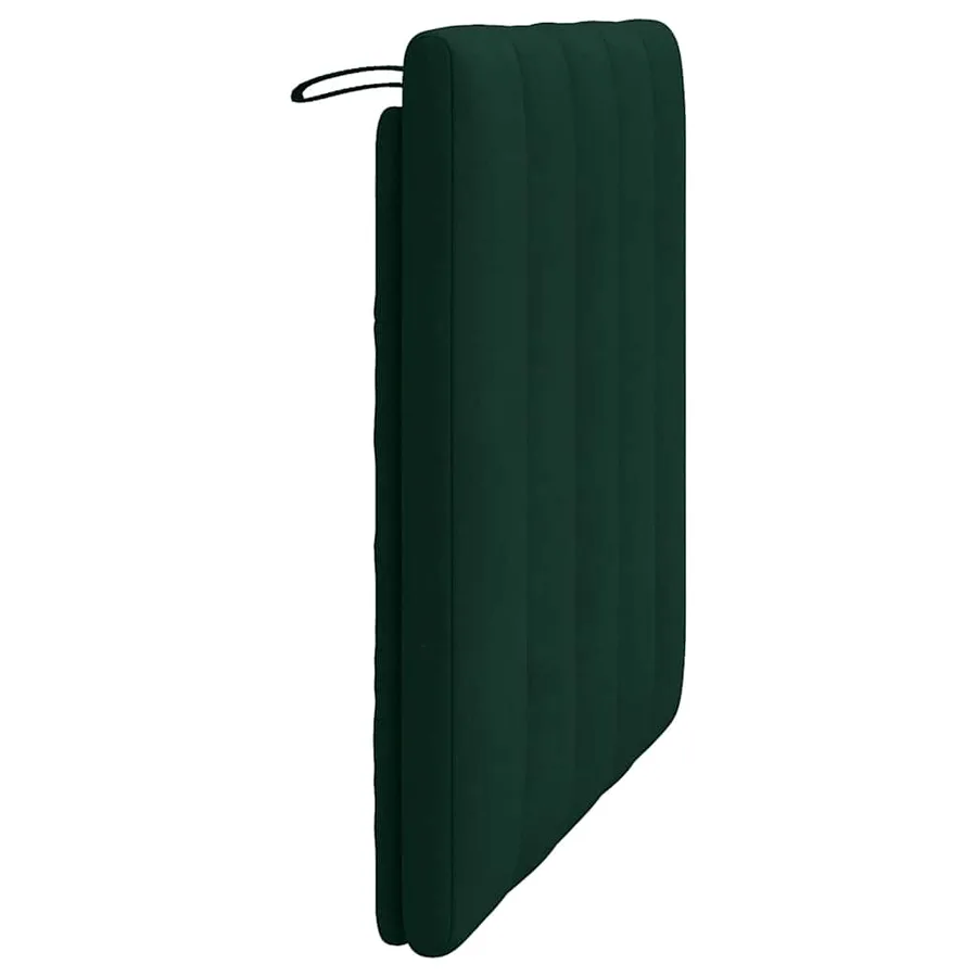 Coussin de tête de lit Hanko vert foncé 80 cm velours - 6