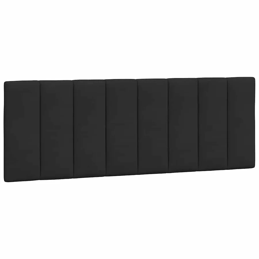 Coussin de tête de lit Hanko noir 140 cm velours - 2