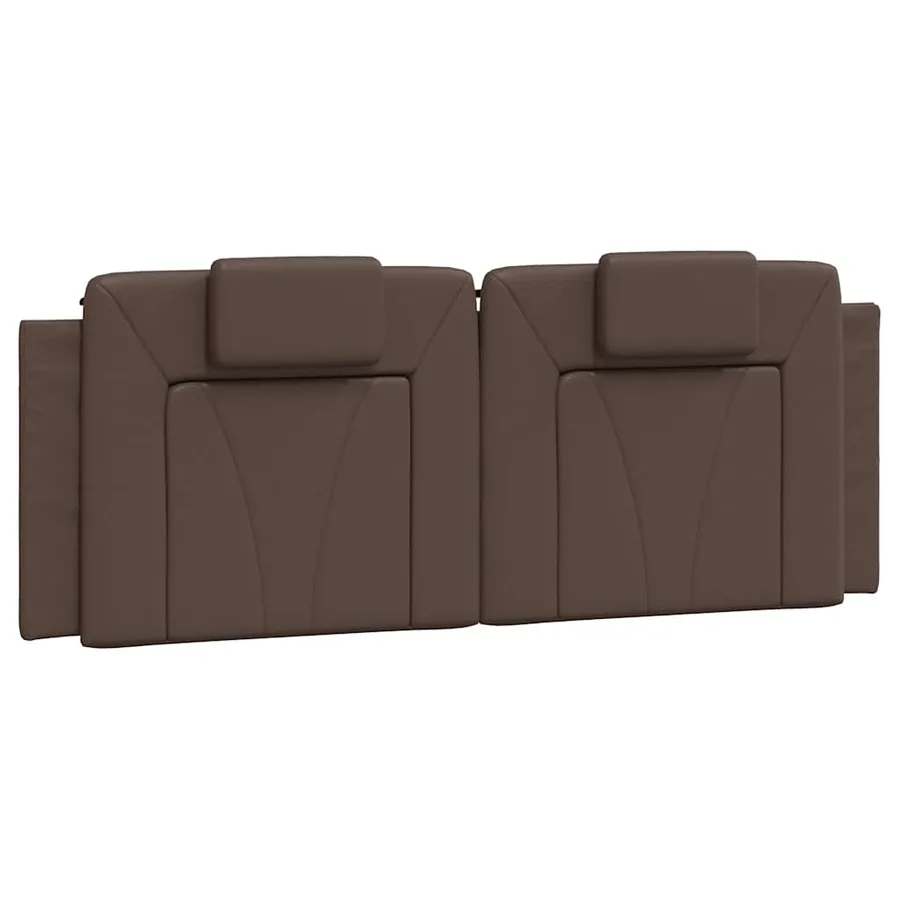 Coussin de tête de lit Viana marron 120 cm similicuir - 2