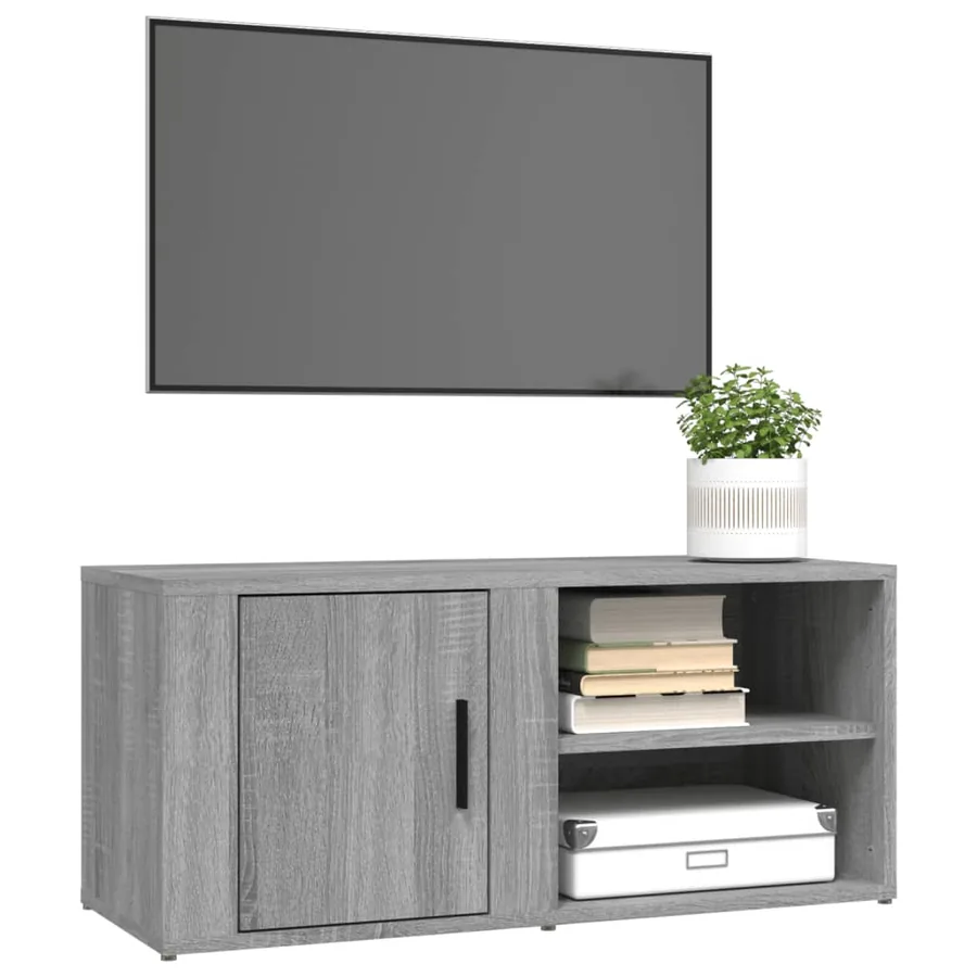 Meubles TV 2 pcs Sonoma gris 80x31,5x36 cm Bois d'ingénierie - 4