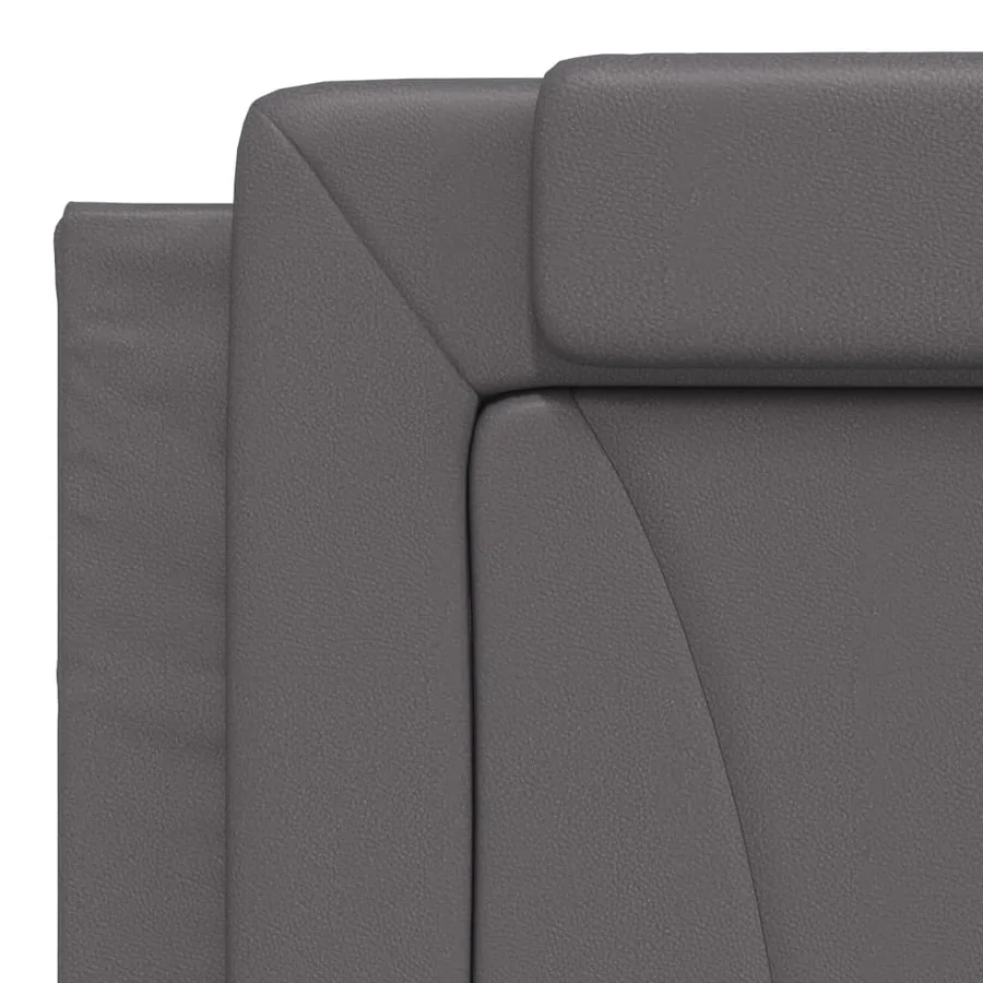 Coussin de tête de lit Viana gris 180 cm similicuir - 8
