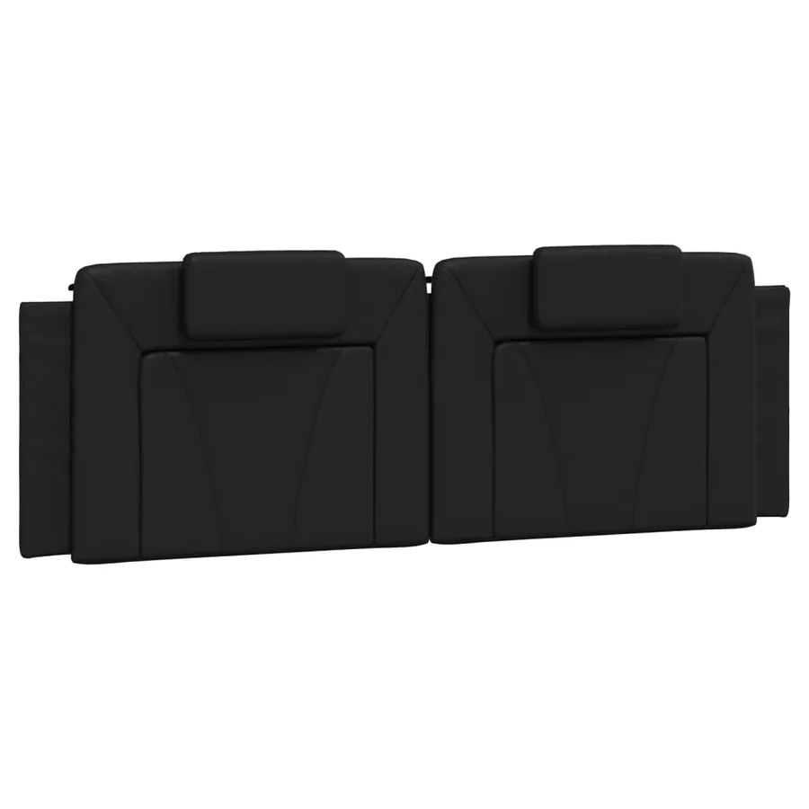 Coussin de tête de lit Viana noir 160 cm similicuir - 2