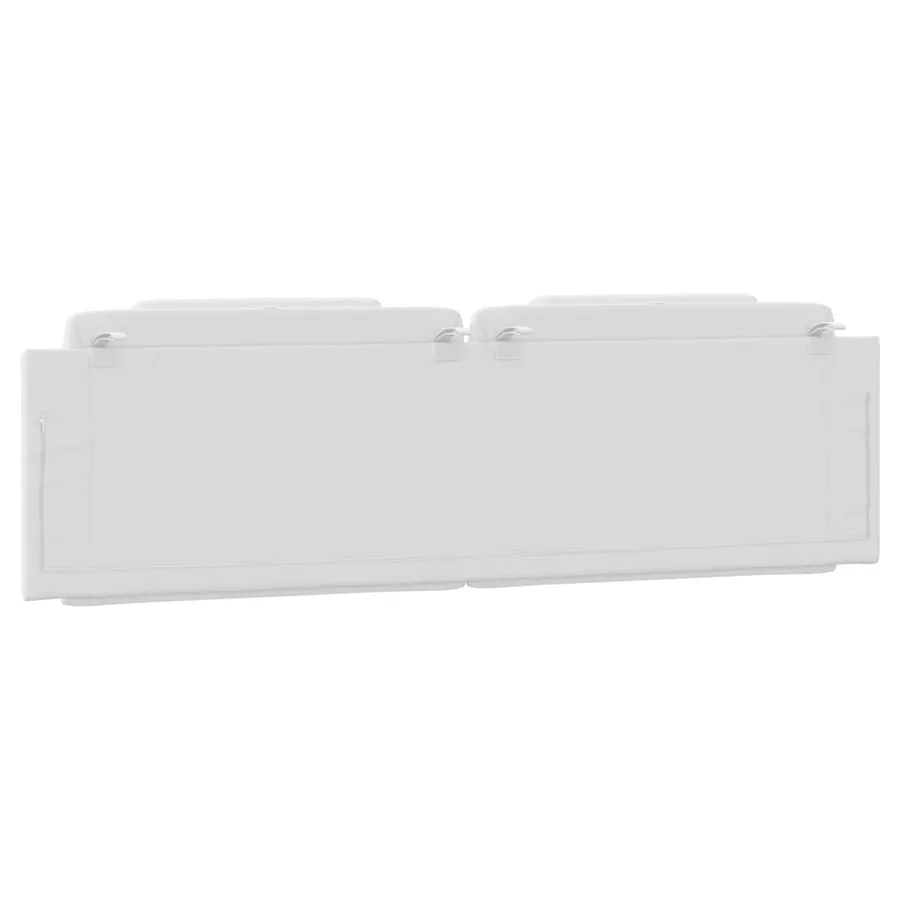 Coussin de tête de lit Viana blanc 180 cm similicuir - 7