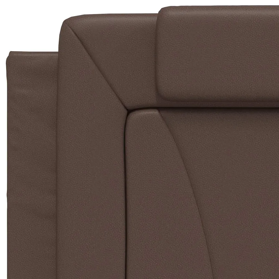 Coussin de tête de lit Viana marron 80 cm similicuir - 8
