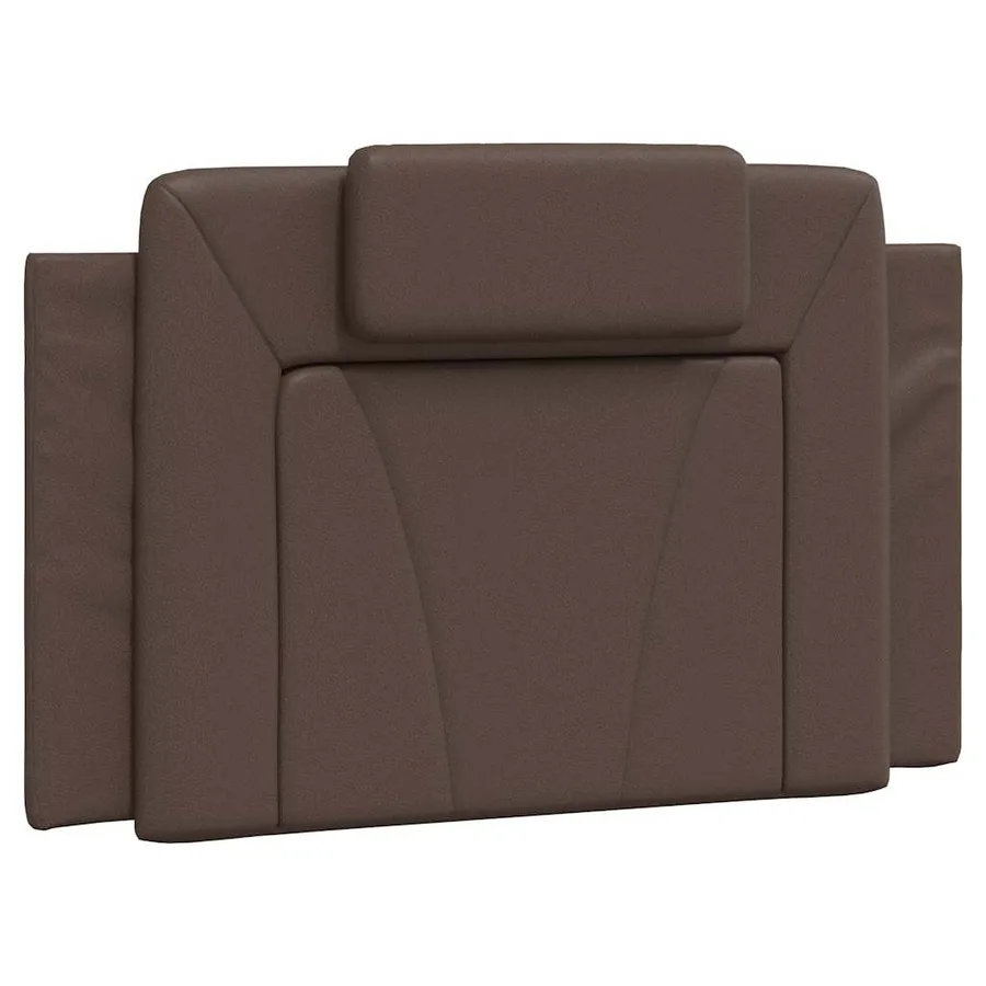 Coussin de tête de lit Viana marron 90 cm similicuir - 2