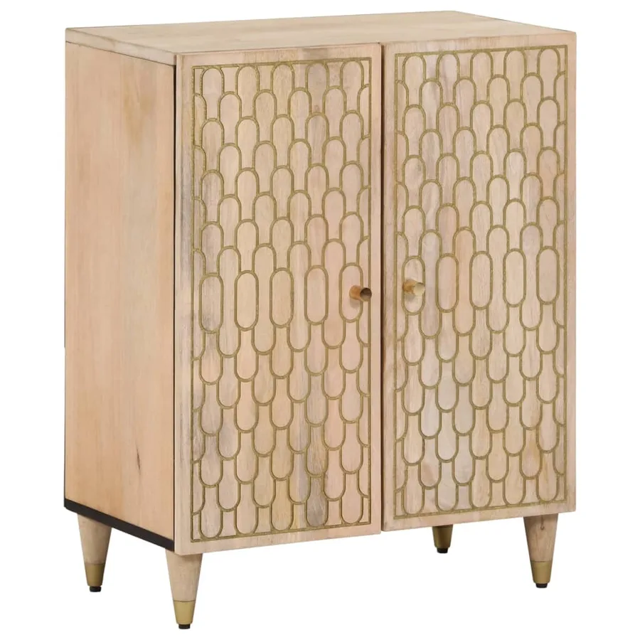 Armoires latérales 3 pcs 60x33x75 cm bois massif de manguier - 5