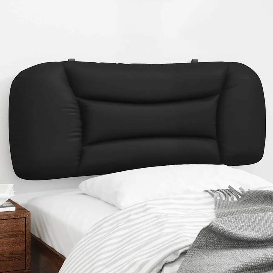 Coussin de tête de lit Hvar noir 100 cm similicuir